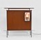 Mueble bar francés Mid-Century de teca con panel iluminado, años 60, Imagen 2