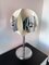 Italienische Space Age Lampe aus weiß lackiertem Metall & Chrom, die Reggiani zugeschrieben wird. 1970er 7
