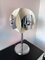 Space Age Italian White Lacquered Metal Chrome Lamp attributed to Reggiani. 1970s 7