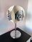 Space Age Italian White Lacquered Metal Chrome Lamp attributed to Reggiani. 1970s, Image 7