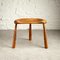 Danish Hand Carved Tripod Stool in Beech, 1900s, Image 1