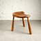 Danish Hand Carved Tripod Stool in Beech, 1900s 6