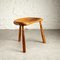Danish Hand Carved Tripod Stool in Beech, 1900s, Image 4