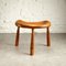 Danish Hand Carved Tripod Stool in Beech, 1900s 7