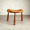 Danish Hand Carved Tripod Stool in Beech, 1900s, Image 7