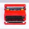 Máquina de escribir Valentine vintage de Ettore Sottsass, años 70, Imagen 1