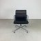 Black Leather Soft Pad Group Chair by Charles and Ray Eames for ICF / Herman Miller, 1960s 2
