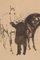 Nach Henri de Toulouse-Lautrec. Pferde auf den Pferderennen, frühes 20. Jh., Tusche auf Papier 5
