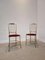 Mid-Century Chiavari Chairs in Brass and Red Velvet, 1950s, Set of 2, Image 1