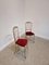 Mid-Century Chiavari Stühle aus Messing & rotem Samt, 1950er, 2er Set 8