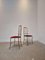 Mid-Century Chiavari Stühle aus Messing & rotem Samt, 1950er, 2er Set 2