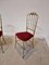 Mid-Century Chiavari Chairs in Brass and Red Velvet, 1950s, Set of 2 9