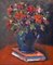 Giuseppe Bertolini, Still Life with Vase of Flowers, Oil on Canvas, 1970s 1