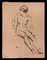 Después de Paul Grain, Desnudo de mujer, dibujo a tinta original, mediados del siglo XX, Imagen 1