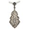 18 Kt and 9 Kt White Gold Pendant, 1940s 1