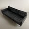 Mid-Century Modern Scandinavian Three Seater Sofa in Black Vynil, 1960s, Image 4