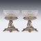 19th Century Victorian Silver & Glass Figural Salts from Elkington, 1896, Set of 2, Image 5