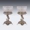 19th Century Victorian Silver & Glass Figural Salts from Elkington, 1896, Set of 2 4