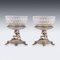 19th Century Victorian Silver & Glass Figural Salts from Elkington, 1896, Set of 2, Image 3