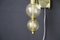 Ivory and Gold Murano Glass and Brass Cup Sconces 2000, Set of 2 4