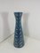 Italienische Blaue Vase mit Bitossi Blättern, 1960er 3