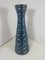 Italian Blue Vase with Bitossi Leaves, 1960s 1