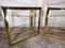 Italian Side Tables in Glass and Brass by Renato Zevi, 1960s, Set of 2, Image 3