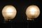 Golden Pulegoso Murano Glass Sconces in the style of Barovier, 1990s, Set of 2 17