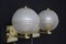 Goldene Pulegoso Wandleuchten aus Muranoglas im Stil von Barovier, 1990er, 2er Set 10