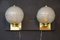 Golden Pulegoso Murano Glass Sconces in the style of Barovier, 1990s, Set of 2 1