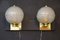 Golden Pulegoso Murano Glass Sconces in the style of Barovier, 1990s, Set of 2, Image 1