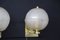 Goldene Pulegoso Murano Glas Wandlampen im Stil von Barovier, 1990er, 2er Set 12