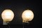 Goldene Pulegoso Murano Glas Wandlampen im Stil von Barovier, 1990er, 2er Set 15