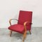 Mid-Century Czechoslovakian Armchair in Red from Jitona, 1960s 2