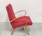 Mid-Century Czechoslovakian Armchair in Red from Jitona, 1960s 4