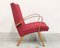 Mid-Century Czechoslovakian Armchair in Red from Jitona, 1960s 8