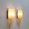 Ice Glass Wall Lights from Doria Leuchten, Germany, 1960s, Set of 2 7