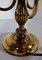 Louis XVI Style Brass Bouillotte Lamp with Red Lampshade, 1890s, Image 9