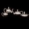 Tee-, Kaffee-, Milch- und Zuckerservice in Silber von den Gebrüdern Gratschew, St. Petersberg, Russland, 1890er, 4er Set 1