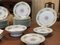 Limoges Porzellan Tafelservice mit Blumendekor, 37er Set 8