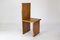 Brutalistische Vintage Esszimmerstühle aus Holz, 6er Set 5