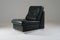 Black Leather Fireside Chair attributed to Jacques Charpentier, France, 1970s, Image 8
