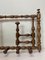 Early 20th Century Edwardian Foldable Turned Wood Wall Coat and Hat Rack, 1890s 14