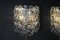 Clear Murano Glass Wall Lights by Angelo Mangiarotti for Vistosi, 1970s, Set of 2 10