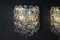 Clear Murano Glass Wall Lights by Angelo Mangiarotti for Vistosi, 1970s, Set of 2, Image 10
