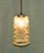 Lámpara de cristal granulado, años 60, Imagen 3