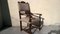 Small 19th Century Oak Throne Chair with Armrests, 1890s 9