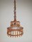 Bamboo and Rattan Chinoiserie Chandelier, Italy, 1960s 9