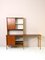 Scandinavian Desk with Library Compartment and Sliding Doors, 1960s 5