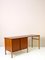 Scandinavian Desk with Library Compartment and Sliding Doors, 1960s 8
